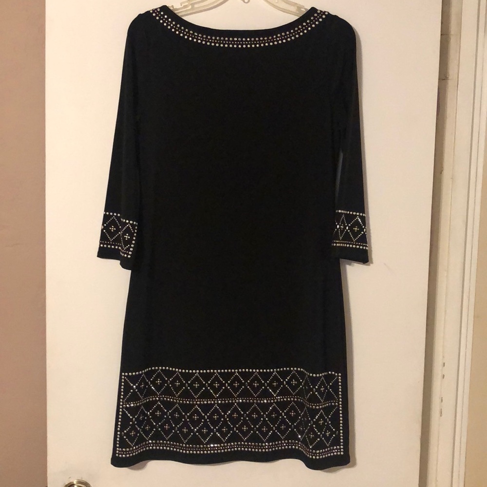 WHBM Black Dress Gold & Silver Embroidering - Picture 7 of 7